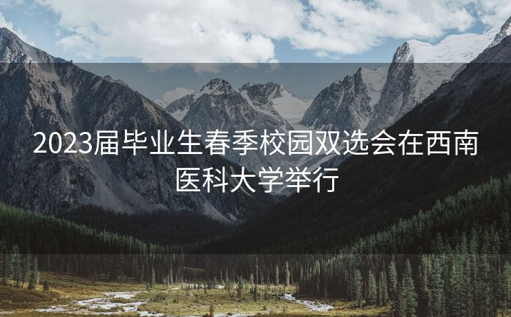 2023届毕业生春季校园双选会在西南医科大学举行