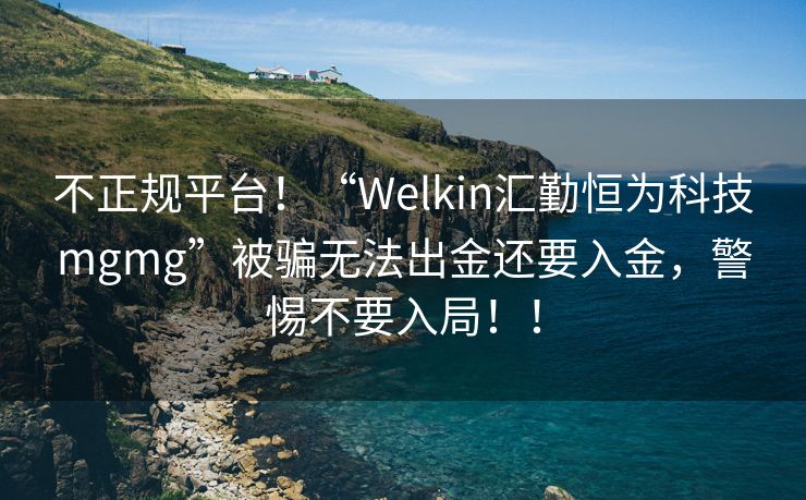 不正规平台！“Welkin汇勤恒为科技mgmg”被骗无法出金还要入金，警惕不要入局！！