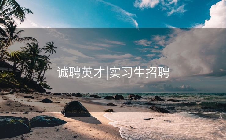 诚聘英才|实习生招聘