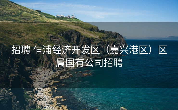 招聘 乍浦经济开发区（嘉兴港区）区属国有公司招聘