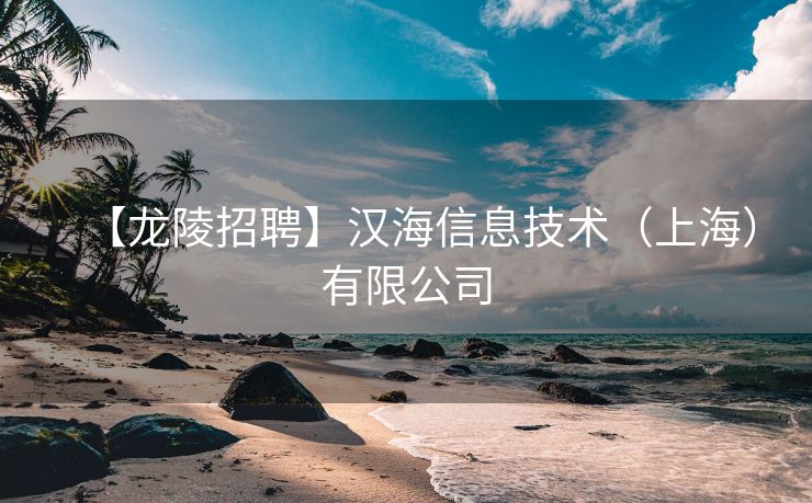 【龙陵招聘】汉海信息技术（上海）有限公司