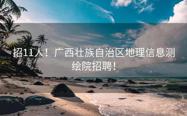 招11人！广西壮族自治区地理信息测绘院招聘！