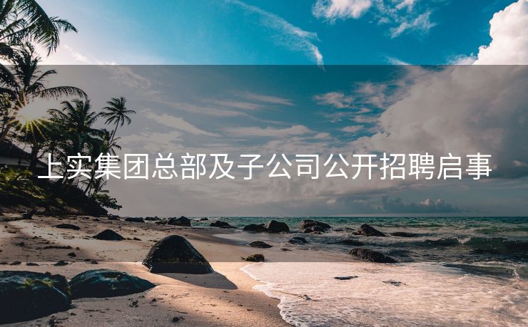 上实集团总部及子公司公开招聘启事