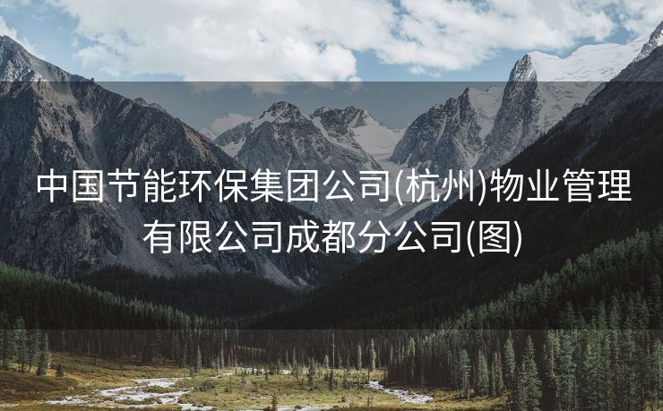 中国节能环保集团公司(杭州)物业管理有限公司成都分公司(图)