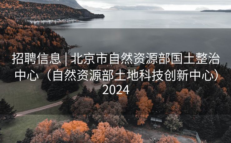 招聘信息 | 北京市自然资源部国土整治中心（自然资源部土地科技创新中心）2024