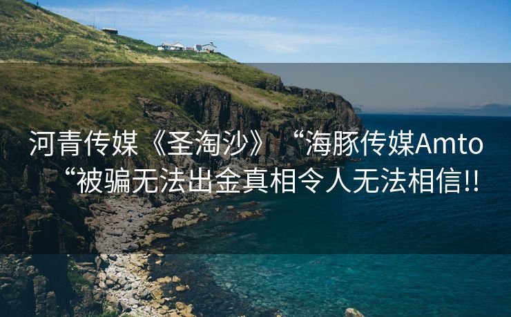 河青传媒《圣淘沙》“海豚传媒Amto“被骗无法出金真相令人无法相信!!