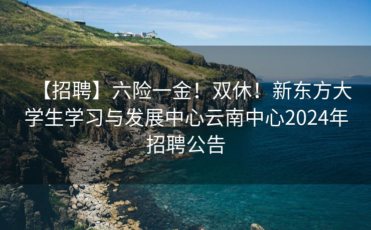 【招聘】六险一金！双休！新东方大学生学习与发展中心云南中心2024年招聘公告