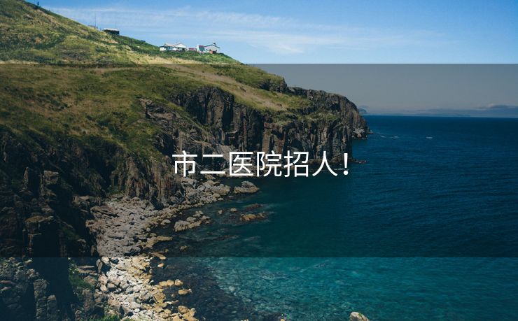 市二医院招人！