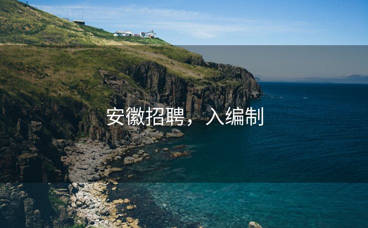 安徽招聘，入编制