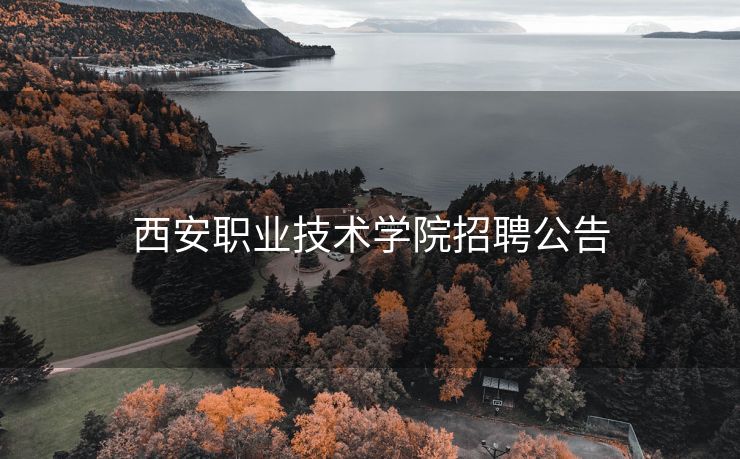 西安职业技术学院招聘公告