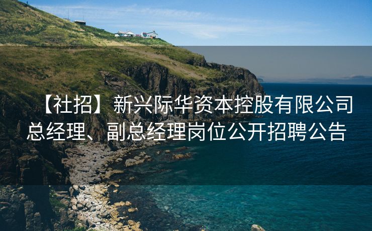 【社招】新兴际华资本控股有限公司总经理、副总经理岗位公开招聘公告