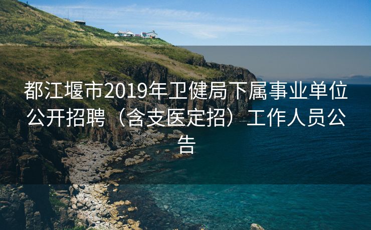 都江堰市2019年卫健局下属事业单位公开招聘（含支医定招）工作人员公告