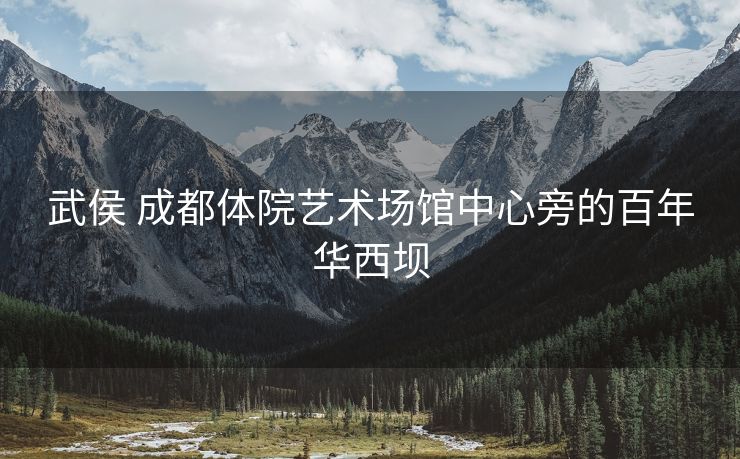 武侯 成都体院艺术场馆中心旁的百年华西坝