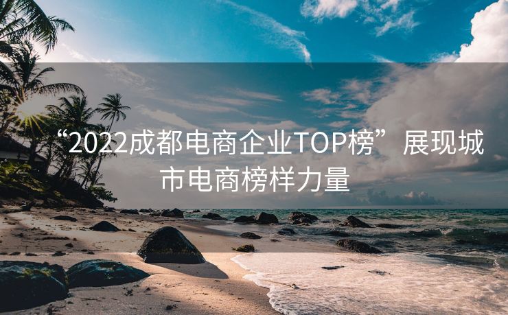 “2022成都电商企业TOP榜”展现城市电商榜样力量
