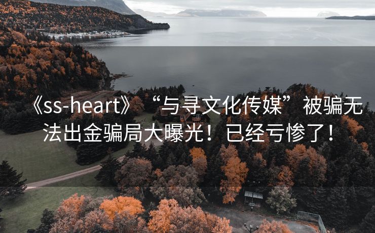 《ss-heart》“与寻文化传媒”被骗无法出金骗局大曝光！已经亏惨了！