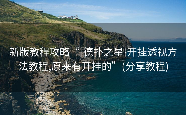 新版教程攻略“[德扑之星}开挂透视方法教程,原来有开挂的”(分享教程)