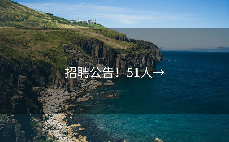 招聘公告！51人→