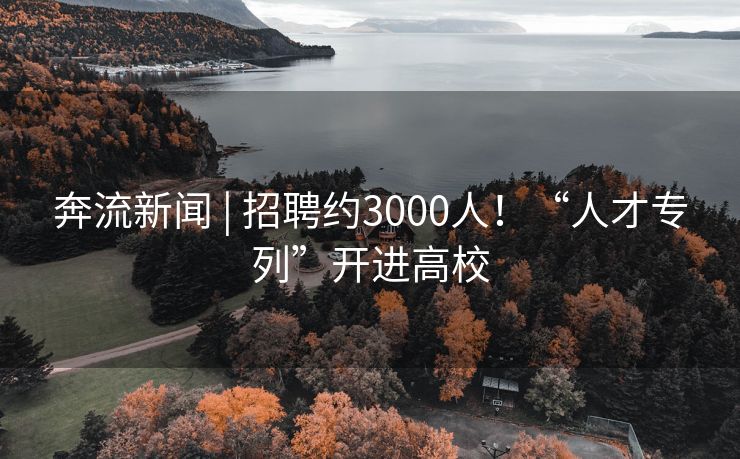 奔流新闻 | 招聘约3000人！“人才专列”开进高校