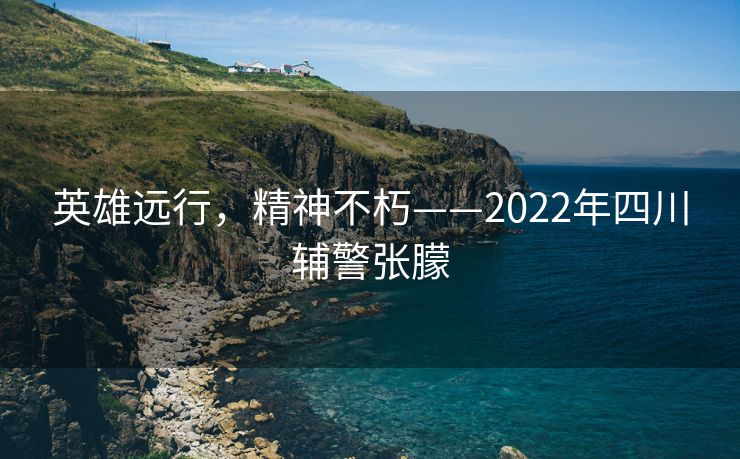 英雄远行，精神不朽——2022年四川辅警张朦