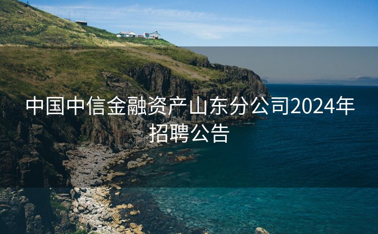 中国中信金融资产山东分公司2024年招聘公告