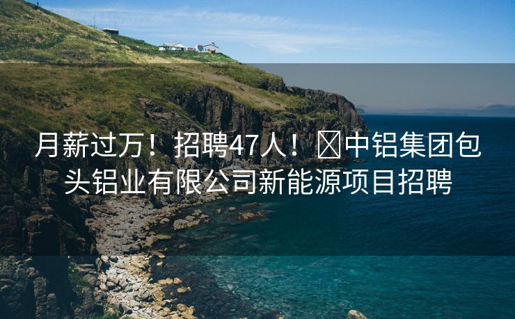月薪过万！招聘47人！​中铝集团包头铝业有限公司新能源项目招聘