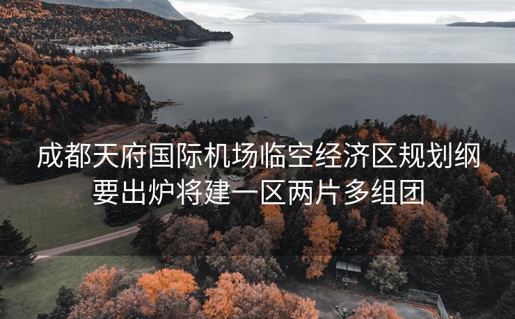 

成都天府国际机场临空经济区规划纲要出炉将建一区两片多组团
