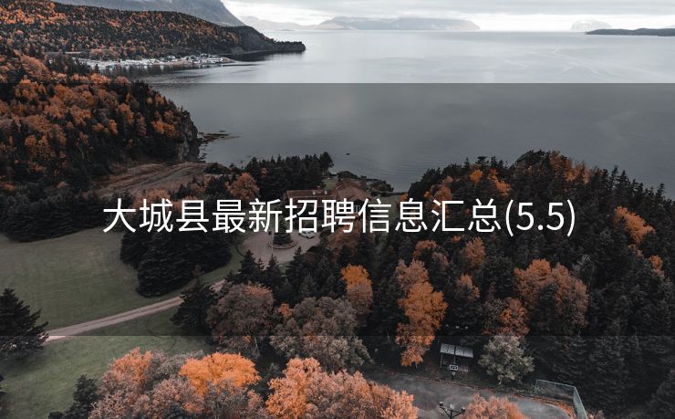 大城县最新招聘信息汇总(5.5)