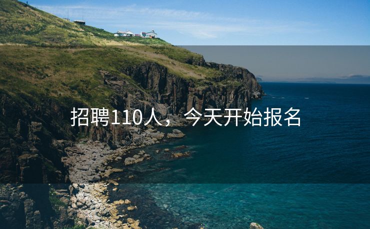 招聘110人，今天开始报名