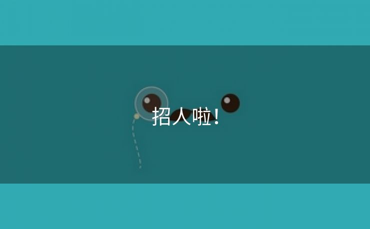 招人啦！