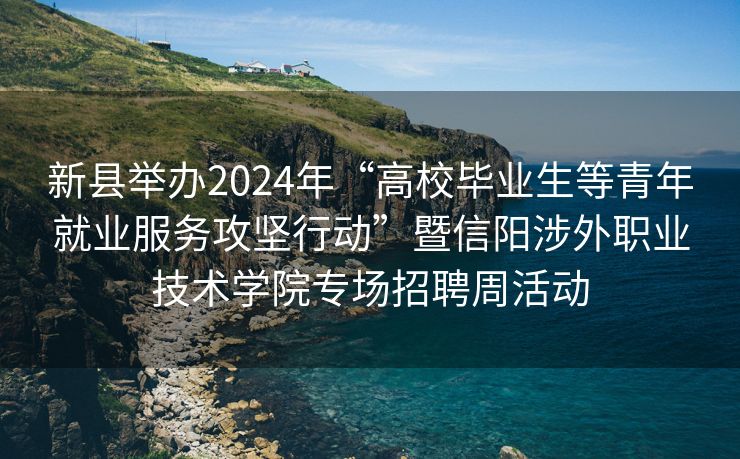 新县举办2024年“高校毕业生等青年就业服务攻坚行动”暨信阳涉外职业技术学院专场招聘周活动