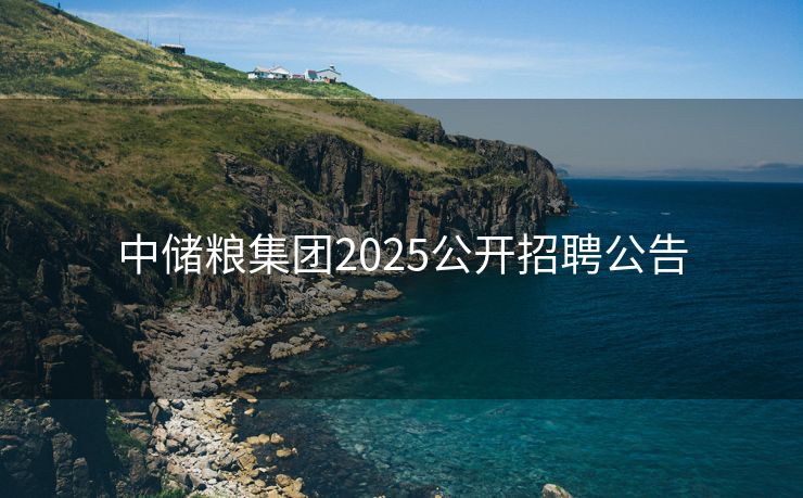 中储粮集团2025公开招聘公告