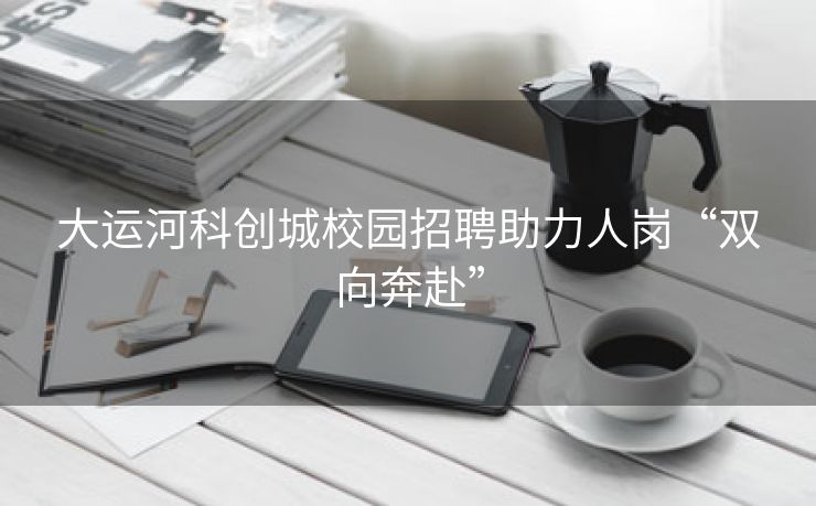 大运河科创城校园招聘助力人岗“双向奔赴”