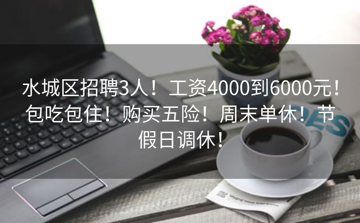 水城区招聘3人！工资4000到6000元！包吃包住！购买五险！周末单休！节假日调休！