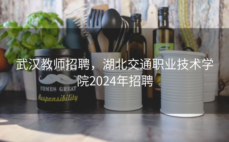 武汉教师招聘，湖北交通职业技术学院2024年招聘