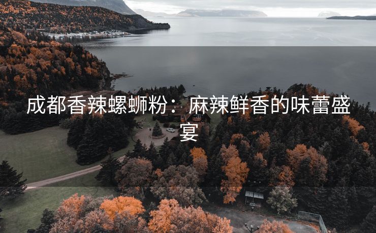 成都香辣螺蛳粉：麻辣鲜香的味蕾盛宴