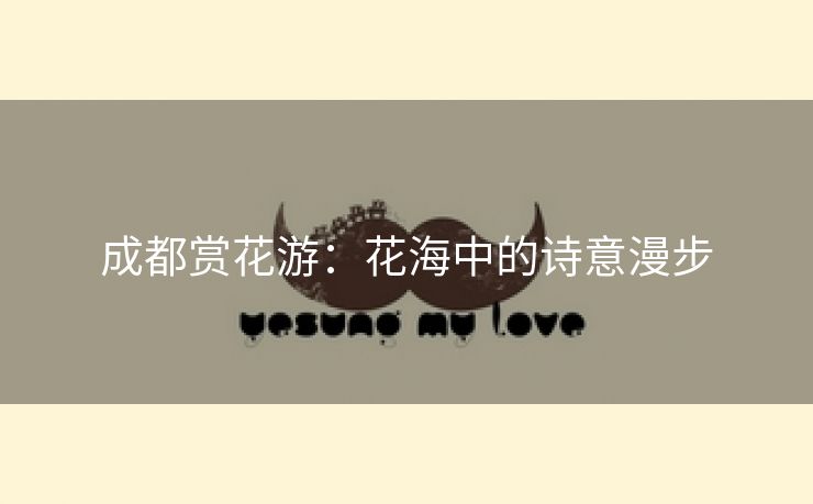 成都赏花游：花海中的诗意漫步