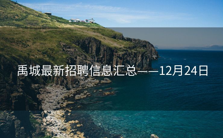 禹城最新招聘信息汇总——12月24日
