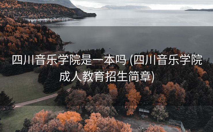 四川音乐学院是一本吗 (四川音乐学院成人教育招生简章)