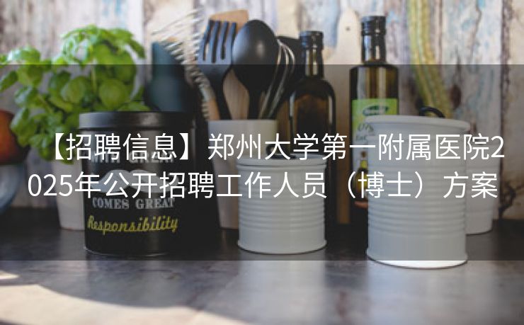 【招聘信息】郑州大学第一附属医院2025年公开招聘工作人员（博士）方案