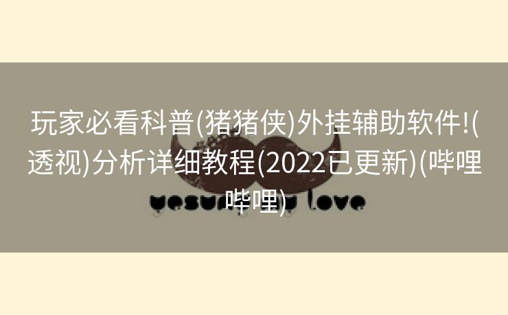 玩家必看科普(猪猪侠)外挂辅助软件!(透视)分析详细教程(2022已更新)(哔哩哔哩)