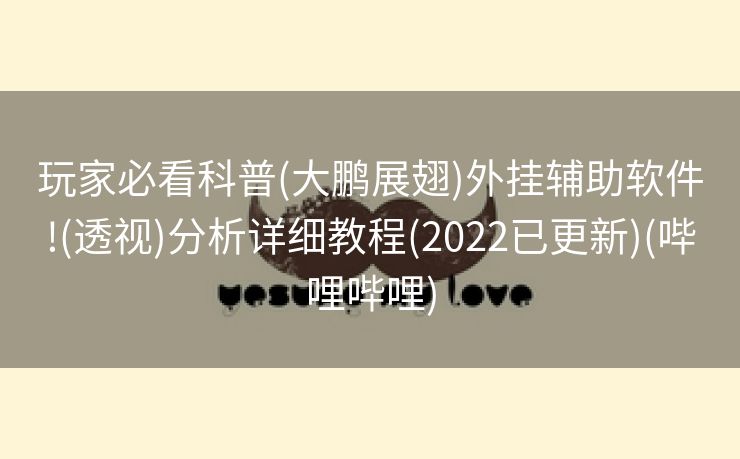 玩家必看科普(大鹏展翅)外挂辅助软件!(透视)分析详细教程(2022已更新)(哔哩哔哩)