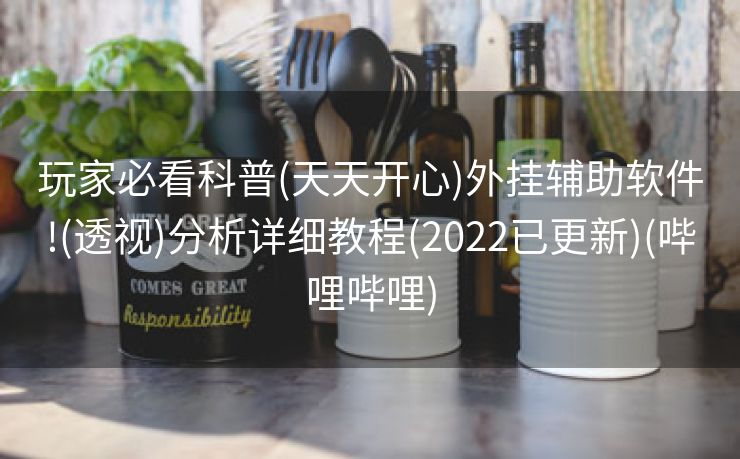 玩家必看科普(天天开心)外挂辅助软件!(透视)分析详细教程(2022已更新)(哔哩哔哩)