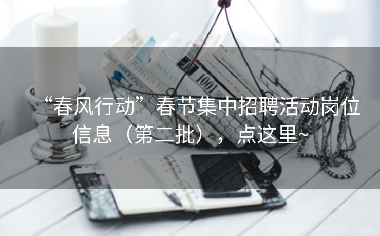 “春风行动”春节集中招聘活动岗位信息（第二批），点这里~