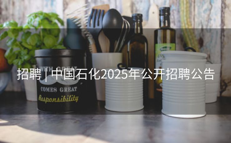 招聘 | 中国石化2025年公开招聘公告