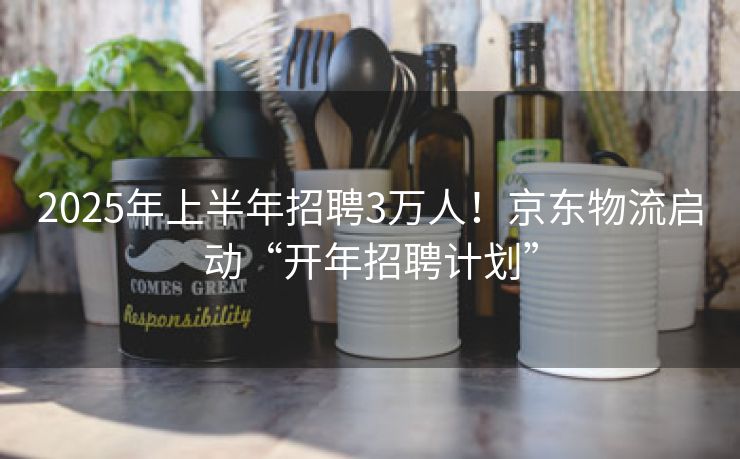 2025年上半年招聘3万人！京东物流启动“开年招聘计划”