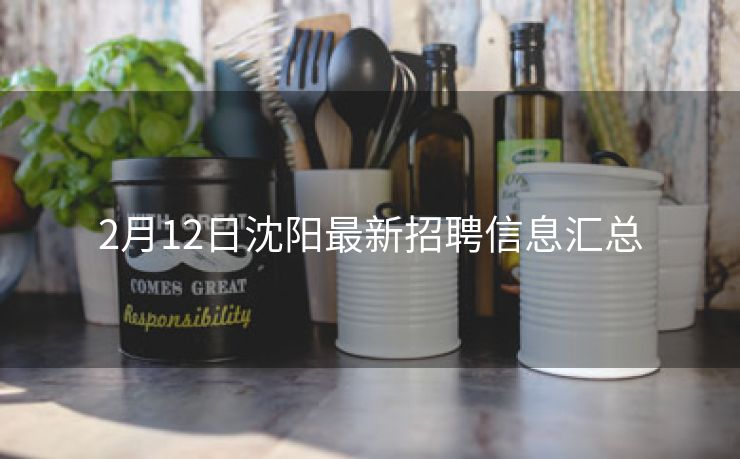2月12日沈阳最新招聘信息汇总