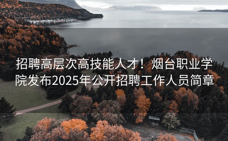 招聘高层次高技能人才！烟台职业学院发布2025年公开招聘工作人员简章