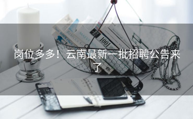 岗位多多！云南最新一批招聘公告来了