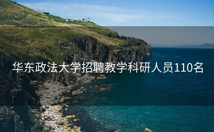 华东政法大学招聘教学科研人员110名