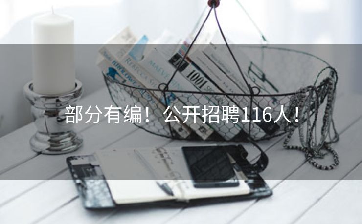部分有编！公开招聘116人！
